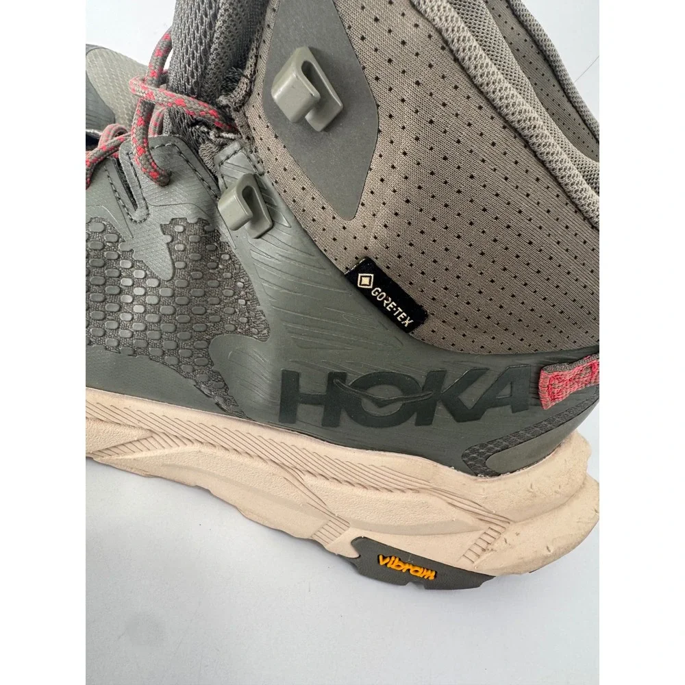 Hoka Trail Code GTX Hiking Boots Mens 12.5 Green GORE-TEX 1123165